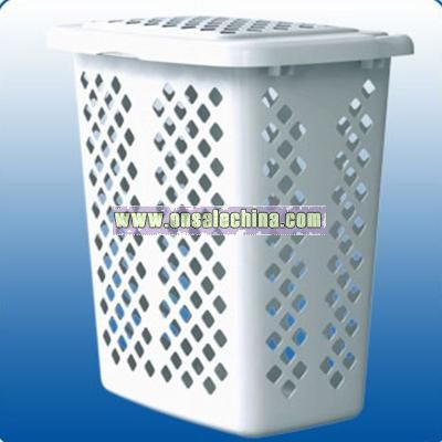 Double Load Hip-Hugging Laundry Hamper with Lid