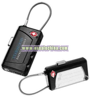 Abs Plastic Luggage Tag And Lock