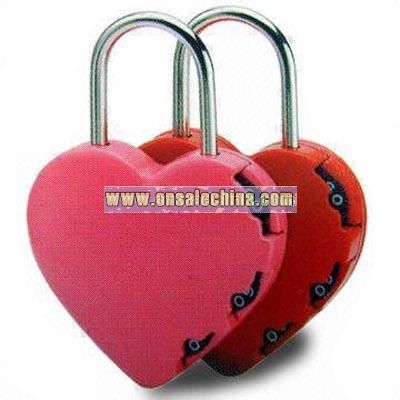 Heart-shaped Combination Luggage Lock