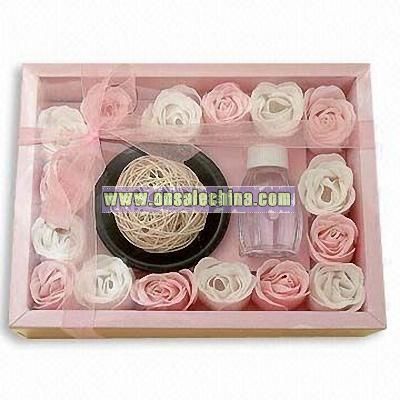 Fragrance Diffuser with Flower Paper Soap and Vine Ball