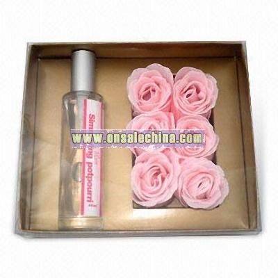Aroma Gift Box with 6 Pieces of Paper Soap Flower