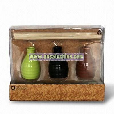 Diffuser Oil with Bamboo Incense Stick Set