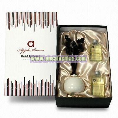 Transparent Diffuser Oil Bottle with Bamboo Incense Stick Set
