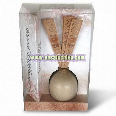 Diffuser Oil with Bamboo Incense Stick Set and Glass Bottle