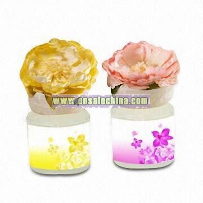 Decorative Air Freshener with Paper Floral Top