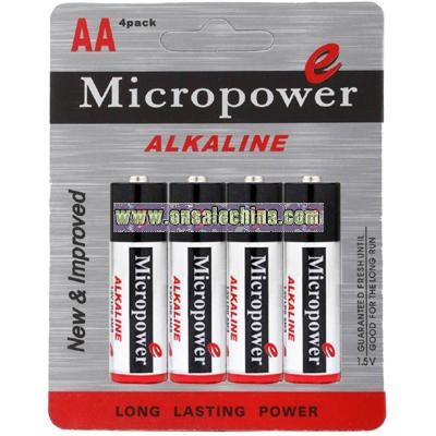 Alkaline Battery AA/LR6 With Blister Card
