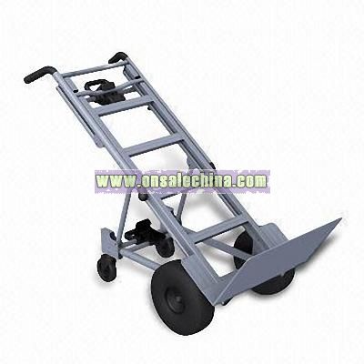 Hand Truck with 4 Wheels and Grip Handle