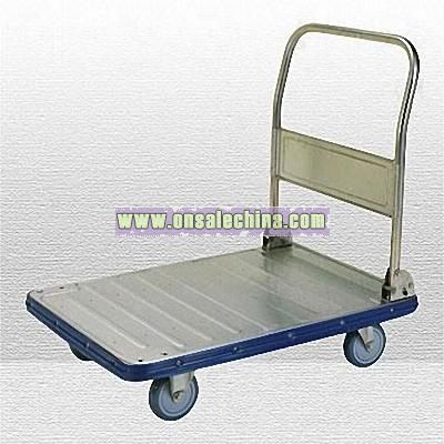 Stainless Steel Hand Truck with Folding Handle