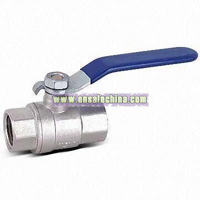 Brass Ball Valve with Two-piece Nickel-plated Body