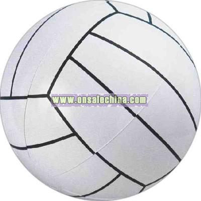 Inflatable white volley ball