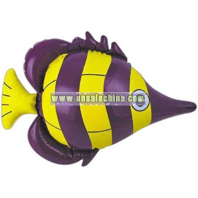 Inflatable purple fish