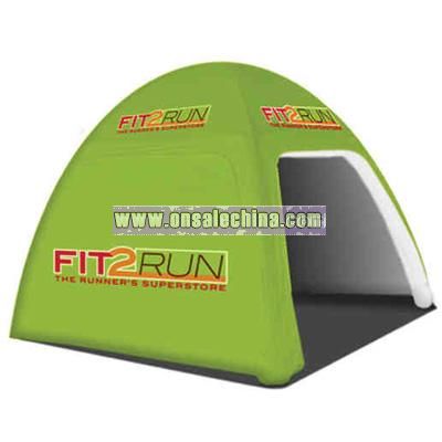 Inflatable dome shape tent