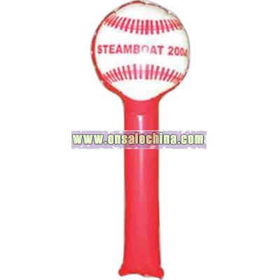 Inflatable baseball cheering shaker