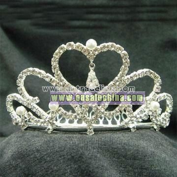 Tiara Decorated with Pearls