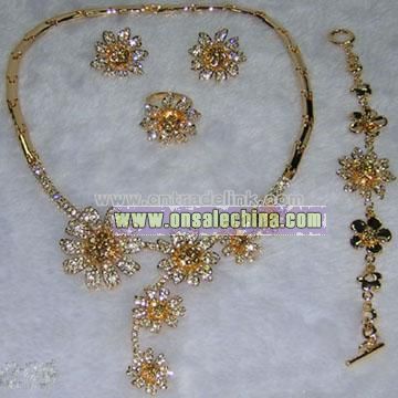 Jewelry Set (Necklace & Earring & Bracelet & Ring)