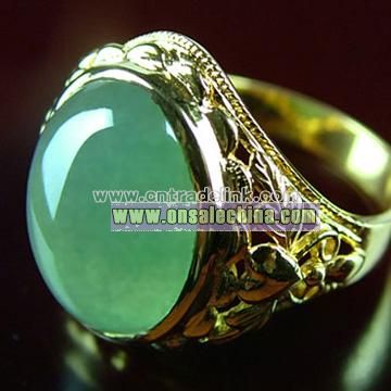 Jadeite Jade Gold Rings