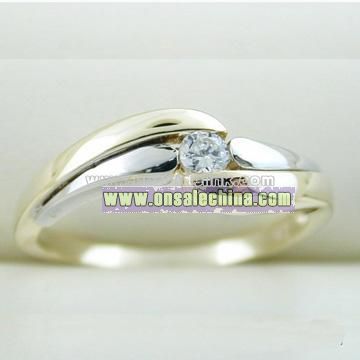 Fine Gold Jewelry-10k Gold Zircon Ring