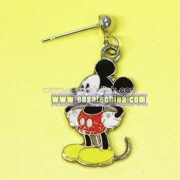 Metal Earrings in Disney Mickey Mouse Design