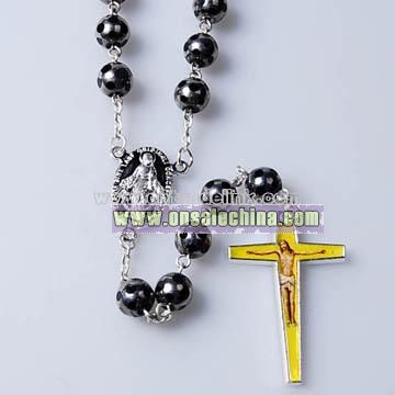 Hematite Rosary Necklace