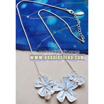 Lotus Flower Charm Necklace