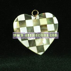 Real Shell Pendant with Gold Binding