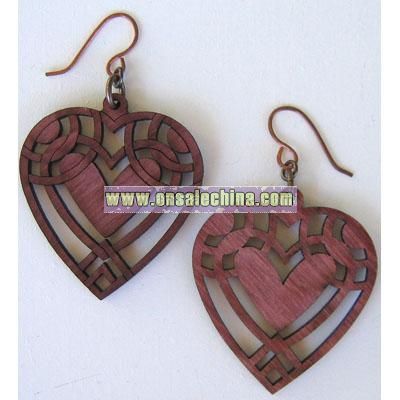HEART Wood Earrings
