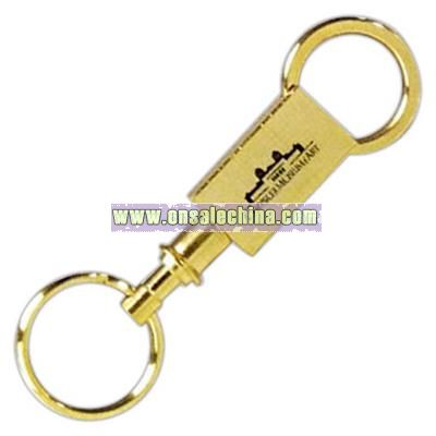 Brass pull-a-part key holder