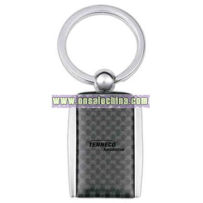 Silver stainless steel key ring
