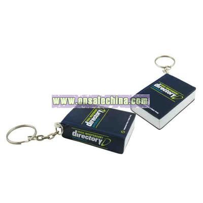 Phone directory stress reliever key chain