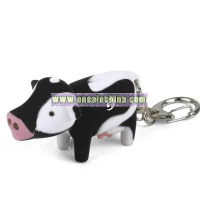 Cow key holder with led light