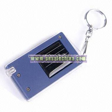 Mini Solar Keychain Flashlight