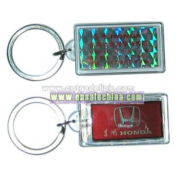 Middle Size LCD Solar Keychain