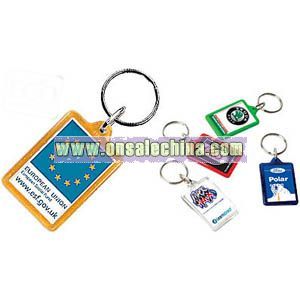 COMPACT ACRYLIC RECYCLED KEYRINGS
