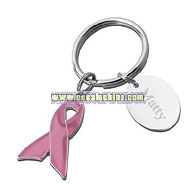 Pink Ribbon Awareness Key Holder