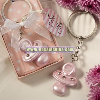 Pacifier Keychain Baby Shower Favors