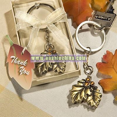 Autumn Leaf Key Chain Favors