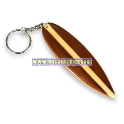 Wet Products Surfboard Keychain Wood