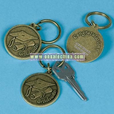 Personalized Graduation Medal Key Chain