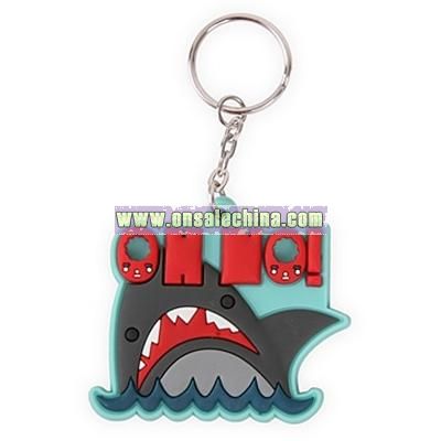 Shark Oh No Key Chain