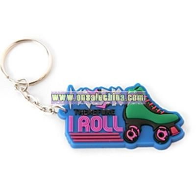 I Rock Therefore I Roll Key Chain
