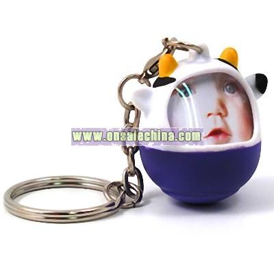 Cow Face Keyring