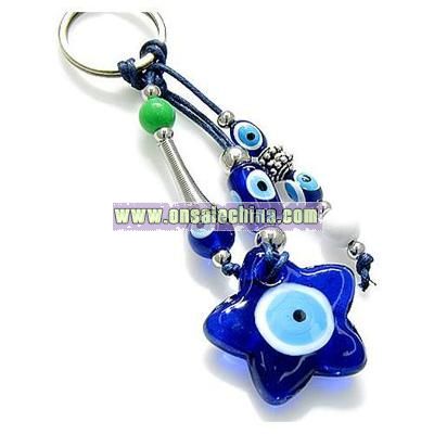 Evil Eye Protection Star Keychain And Blessing