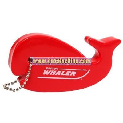 Whaler Floating Foam Whale Key Chain