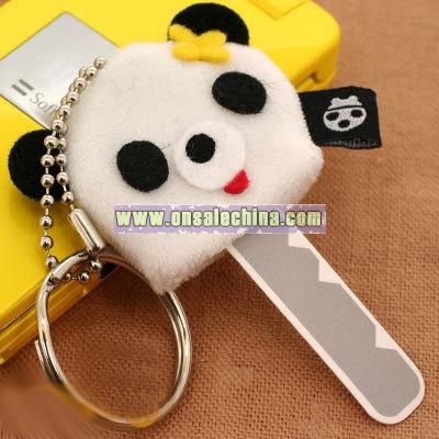 Animale Adorable Plush Key Cover Ring (Panda)