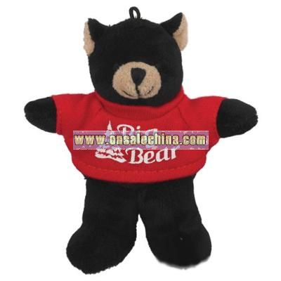 Stuffed Black Bear Keychain Ornament