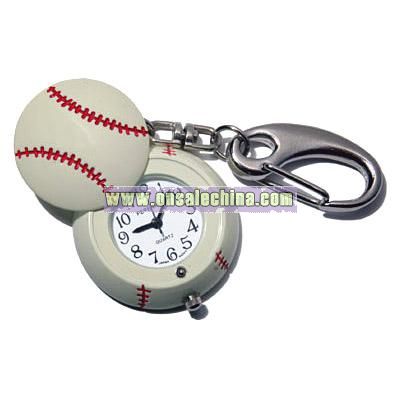Baseball Keychain Clock