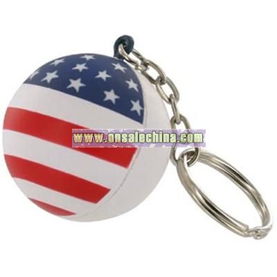 Patriotic Stress Ball Keychain