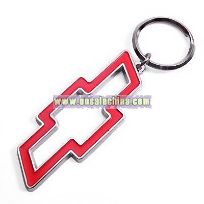 Chevy Red Bowtie Logo Key Chain