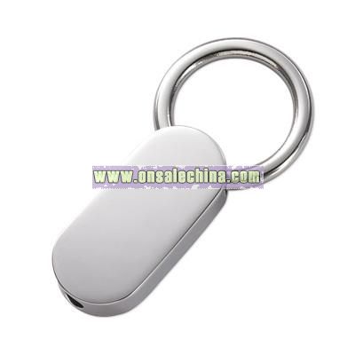 Mini Silver Oblong Key Chain