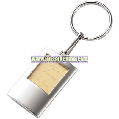 Key Chain with Dual Sided Square Photo Frame